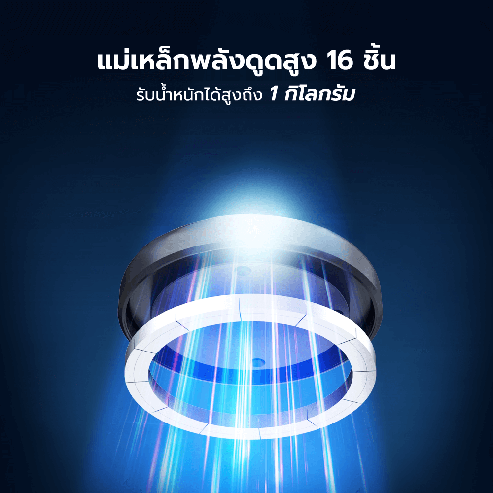 แท่นชาร์จแม่เหล็กติดมือถือ ZTEC ZMH113 รองรับ USB-C รับน้ำหนัก 1 กก